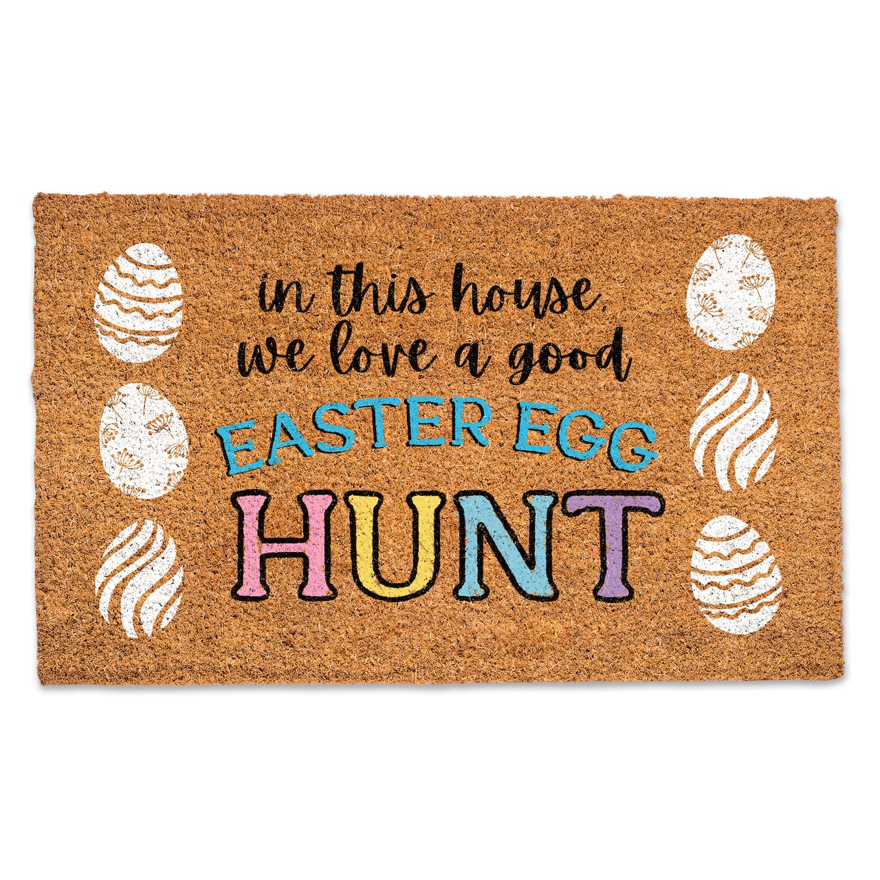 We Love a Good Easter Egg Hunt 30" x 18" Door Mat
